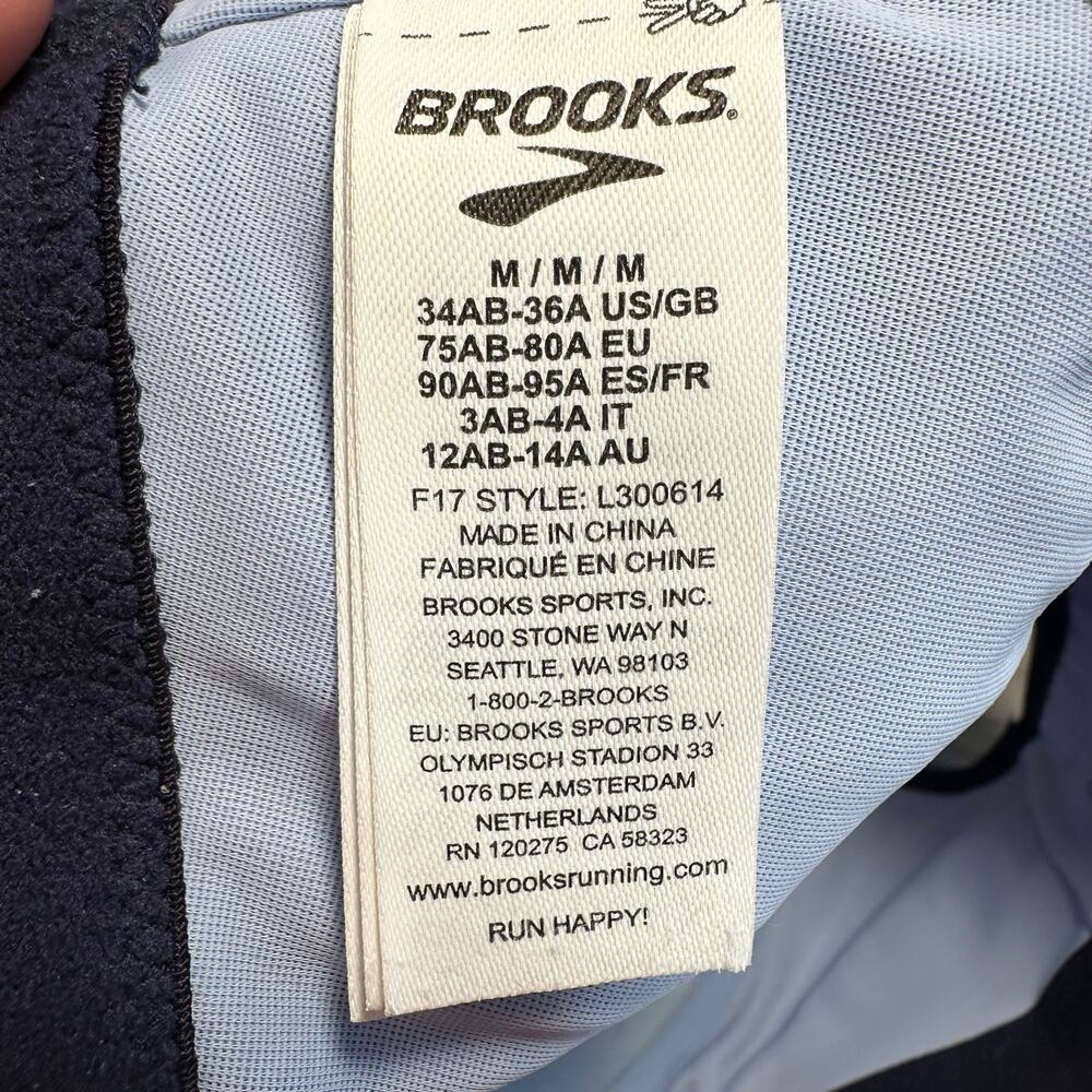 Brooks Uprise Crossback Sportsbra Blue Med - Picture 3 of 4